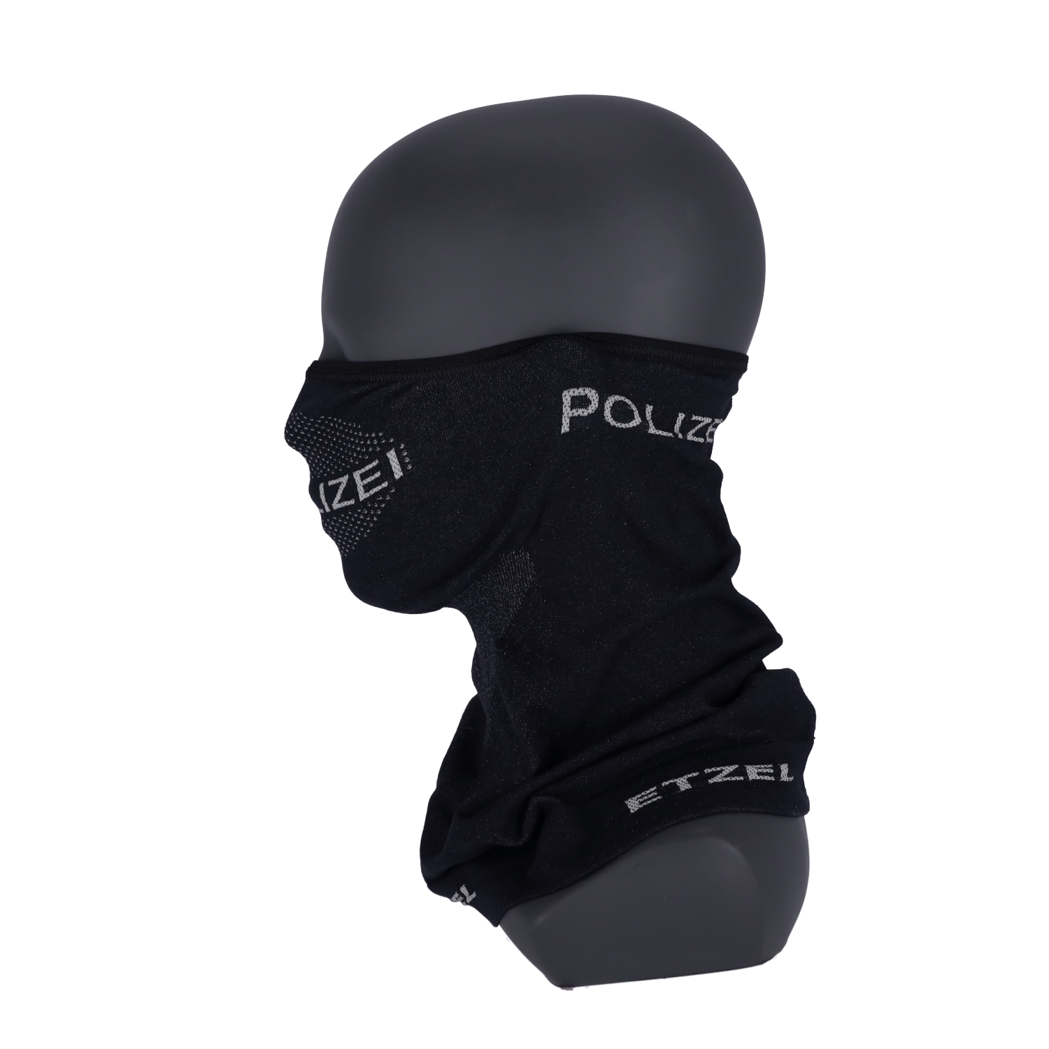 ETZEL® Tactical Face Shield „POLIZEI“ schwarz, universal
