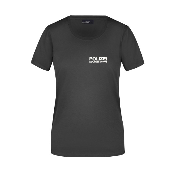 Damen T-Shirt &quot;POLIZEI (GdP JUNGE GRUPPE), schwarz